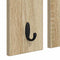vidaXL Wall-Mounted Coat Rack with Shelf Wall-mounted with Mirror Sonoma oak 85 x 10 x 45 cm