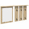 vidaXL Wall-Mounted Coat Rack with Shelf Wall-mounted with Mirror Sonoma oak 85 x 10 x 45 cm