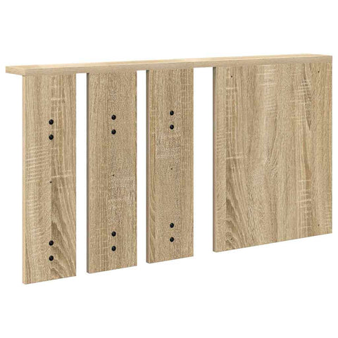 vidaXL Wall-Mounted Coat Rack with Shelf Wall-mounted with Mirror Sonoma oak 85 x 10 x 45 cm