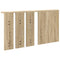 vidaXL Wall-Mounted Coat Rack with Shelf Wall-mounted with Mirror Sonoma oak 85 x 10 x 45 cm