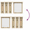 vidaXL Wall-Mounted Coat Rack with Shelf Wall-mounted with Mirror Sonoma oak 85 x 10 x 45 cm