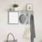vidaXL Wall-Mounted Coat Rack with Shelf Concrete grey 85 x 10 x 45 cm