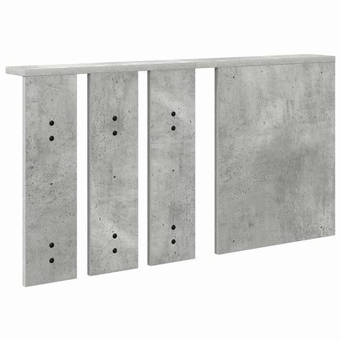 vidaXL Wall-Mounted Coat Rack with Shelf Concrete grey 85 x 10 x 45 cm
