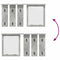 vidaXL Wall-Mounted Coat Rack with Shelf Concrete grey 85 x 10 x 45 cm