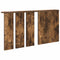 vidaXL Wall-Mounted Coat Rack with Shelf Wall-mounted with Mirror Smoked oak 85 x 10 x 45 cm