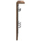 vidaXL Wall-Mounted Coat Rack with Shelf Wall-mounted with Mirror Smoked oak 85 x 10 x 45 cm