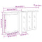 vidaXL Wall-Mounted Coat Rack with Shelf Wall-mounted with Mirror Smoked oak 85 x 10 x 45 cm