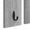 vidaXL Wall-Mounted Coat Rack with Shelf Wall-mounted with Mirror Grey sonoma 85 x 10 x 45 cm
