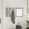 vidaXL Wall-Mounted Coat Rack with Shelf Wall-mounted with Mirror Grey sonoma 85 x 10 x 45 cm