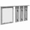 vidaXL Wall-Mounted Coat Rack with Shelf Wall-mounted with Mirror Grey sonoma 85 x 10 x 45 cm