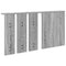 vidaXL Wall-Mounted Coat Rack with Shelf Wall-mounted with Mirror Grey sonoma 85 x 10 x 45 cm