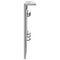 vidaXL Wall-Mounted Coat Rack with Shelf Wall-mounted with Mirror Grey sonoma 85 x 10 x 45 cm