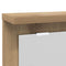 vidaXL Wall-Mounted Coat Rack with Shelf Wall-mounted with Mirror Artisan oak 85 x 10 x 45 cm