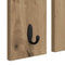 vidaXL Wall-Mounted Coat Rack with Shelf Wall-mounted with Mirror Artisan oak 85 x 10 x 45 cm