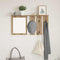 vidaXL Wall-Mounted Coat Rack with Shelf Wall-mounted with Mirror Artisan oak 85 x 10 x 45 cm