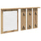 vidaXL Wall-Mounted Coat Rack with Shelf Wall-mounted with Mirror Artisan oak 85 x 10 x 45 cm