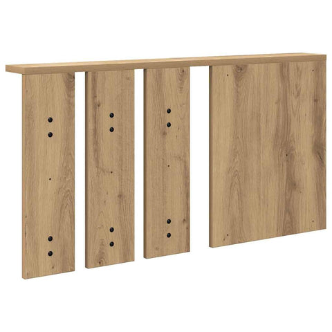 vidaXL Wall-Mounted Coat Rack with Shelf Wall-mounted with Mirror Artisan oak 85 x 10 x 45 cm