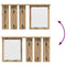 vidaXL Wall-Mounted Coat Rack with Shelf Wall-mounted with Mirror Artisan oak 85 x 10 x 45 cm