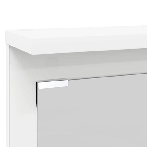 vidaXL Wall-Mounted Coat Rack White 84 x 10 x 80 cm Engineered wood