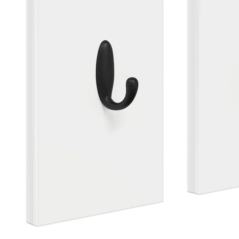 vidaXL Wall-Mounted Coat Rack White 84 x 10 x 80 cm Engineered wood