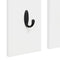 vidaXL Wall-Mounted Coat Rack White 84 x 10 x 80 cm Engineered wood