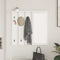 vidaXL Wall-Mounted Coat Rack White 84 x 10 x 80 cm Engineered wood