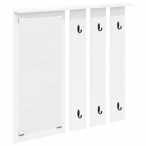 vidaXL Wall-Mounted Coat Rack White 84 x 10 x 80 cm Engineered wood
