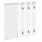 vidaXL Wall-Mounted Coat Rack White 84 x 10 x 80 cm Engineered wood