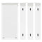 vidaXL Wall-Mounted Coat Rack White 84 x 10 x 80 cm Engineered wood