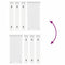 vidaXL Wall-Mounted Coat Rack White 84 x 10 x 80 cm Engineered wood
