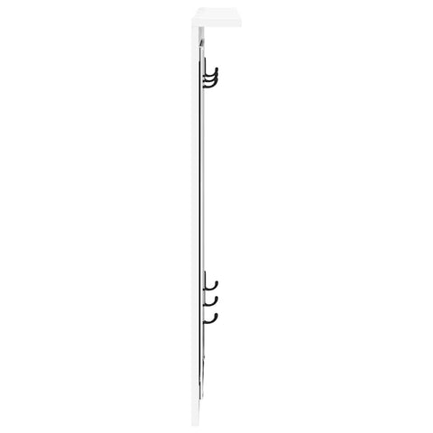 vidaXL Wall-Mounted Coat Rack White 84 x 10 x 80 cm Engineered wood