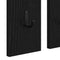 vidaXL Wall-Mounted Coat Rack with Shelf Wall-mounted with Mirror Black oak 84 x 10 x 80 cm