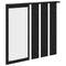 vidaXL Wall-Mounted Coat Rack with Shelf Wall-mounted with Mirror Black oak 84 x 10 x 80 cm