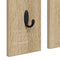 vidaXL Wall-Mounted Coat Rack with Shelf Wall-mounted with Mirror Sonoma oak 84 x 10 x 80 cm