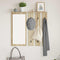 vidaXL Wall-Mounted Coat Rack with Shelf Wall-mounted with Mirror Sonoma oak 84 x 10 x 80 cm