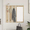 vidaXL Wall-Mounted Coat Rack with Shelf Wall-mounted with Mirror Sonoma oak 84 x 10 x 80 cm