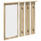 vidaXL Wall-Mounted Coat Rack with Shelf Wall-mounted with Mirror Sonoma oak 84 x 10 x 80 cm