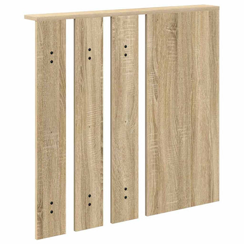 vidaXL Wall-Mounted Coat Rack with Shelf Wall-mounted with Mirror Sonoma oak 84 x 10 x 80 cm