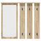 vidaXL Wall-Mounted Coat Rack with Shelf Wall-mounted with Mirror Sonoma oak 84 x 10 x 80 cm