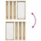 vidaXL Wall-Mounted Coat Rack with Shelf Wall-mounted with Mirror Sonoma oak 84 x 10 x 80 cm