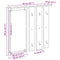 vidaXL Wall-Mounted Coat Rack with Shelf Wall-mounted with Mirror Sonoma oak 84 x 10 x 80 cm