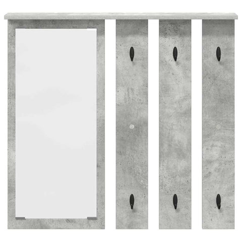 vidaXL Wall-Mounted Coat Rack with Shelf Concrete grey 84 x 10 x 80 cm