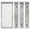 vidaXL Wall-Mounted Coat Rack with Shelf Concrete grey 84 x 10 x 80 cm