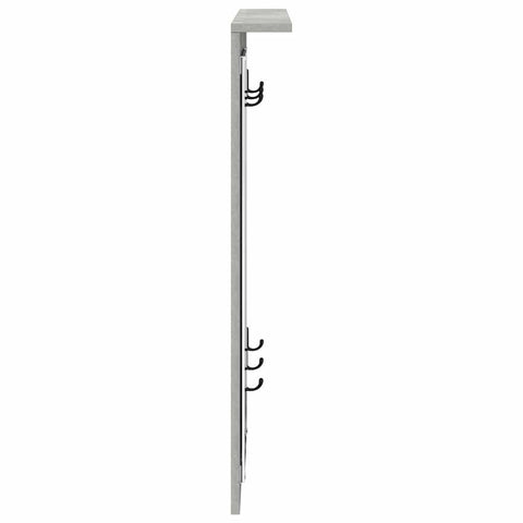 vidaXL Wall-Mounted Coat Rack with Shelf Concrete grey 84 x 10 x 80 cm
