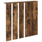 vidaXL Wall-Mounted Coat Rack with Shelf Wall-mounted with Mirror Smoked oak 84 x 10 x 80 cm