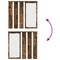 vidaXL Wall-Mounted Coat Rack with Shelf Wall-mounted with Mirror Smoked oak 84 x 10 x 80 cm