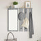 vidaXL Wall-Mounted Coat Rack with Shelf Wall-mounted with Mirror Grey sonoma 84 x 10 x 80 cm