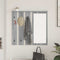 vidaXL Wall-Mounted Coat Rack with Shelf Wall-mounted with Mirror Grey sonoma 84 x 10 x 80 cm