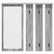vidaXL Wall-Mounted Coat Rack with Shelf Wall-mounted with Mirror Grey sonoma 84 x 10 x 80 cm
