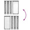 vidaXL Wall-Mounted Coat Rack with Shelf Wall-mounted with Mirror Grey sonoma 84 x 10 x 80 cm